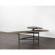 Houda 58.5 X 34 inch Antique Brass / Antique Bronze / Black Coffee Table